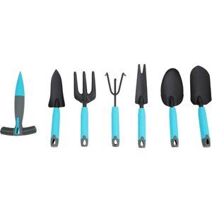 Essential Garden Tool Set - 7 Piece - Stainless Steel Heavy Duty Gardening...